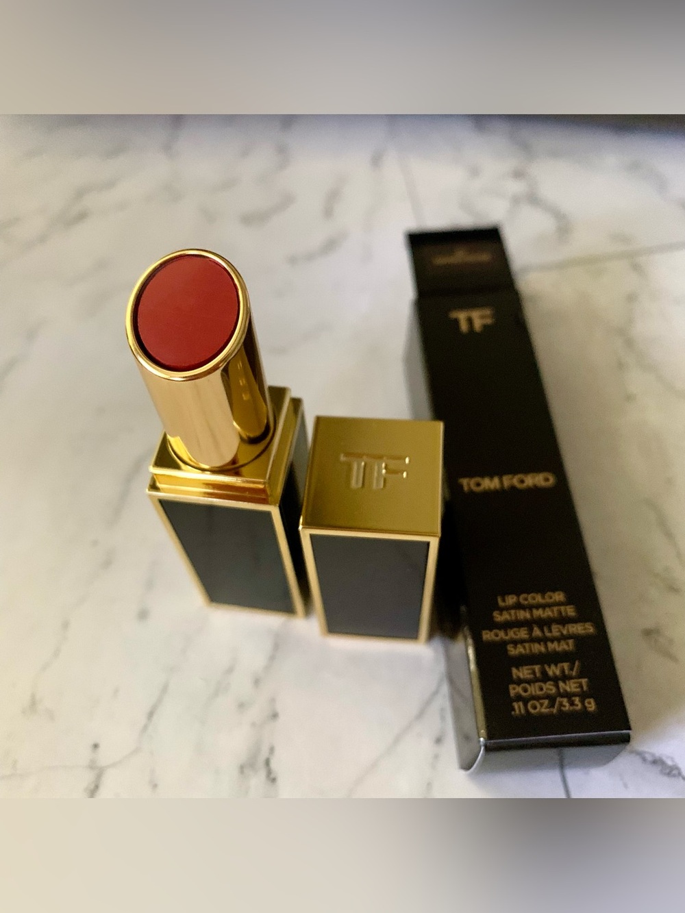 Tom Ford Lip Color Satin Matte, 52 NAKED ROSE Lipstick, 0.11oz Full Size
